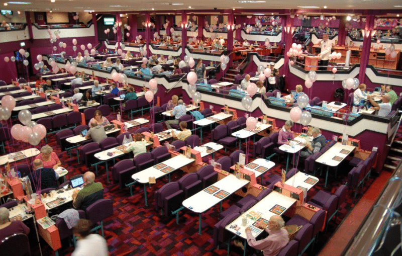 Interior bingo hall picture