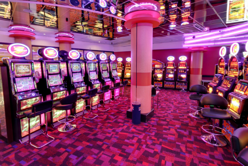 Slot machines section
